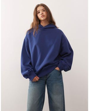 Weekday Soft Heavy Oversized Hoodie - Blue