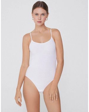 Tezenis Ribbed Cotton Body - White