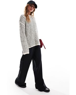 4th & Reckless – strukturierter pullover aus wollmix - Blau