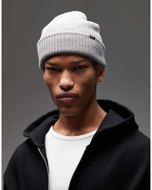 Vans Gorro Gris Básico Con Dobladillo Core De