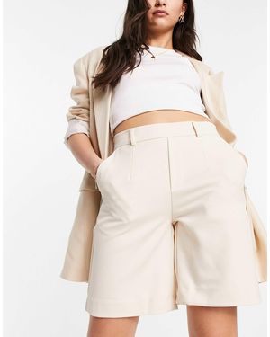 Object Wide Shorts Co-ord - Natural