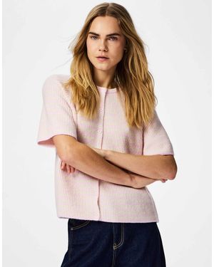 Pieces – strickjacke - Natur