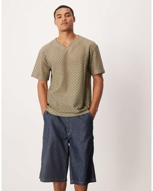 Lee Jeans – skater-jeansshorts im workwear-carpenter-stil - Blau