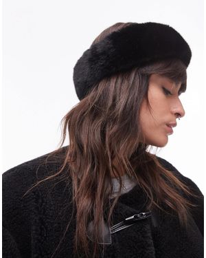& Other Stories Faux Fur Headband - Black