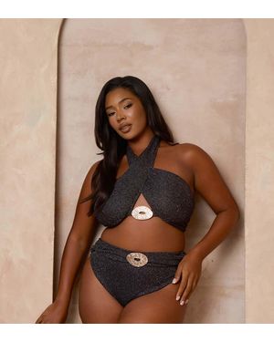 Moda Minx Curve X Alessa Tyrrell-Charles - Marrone