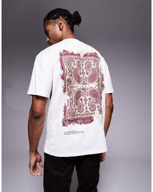 Sixth June Camiseta Hueso Con Estampado Trasero Rug De - Rojo