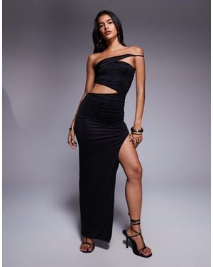 Oh Polly Cut-Out Maxi Dress - Blue