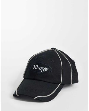 X-Large Gorra De Béisbol Negra Con Diseño De Seis Paneles Head Hybrid - Negro
