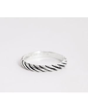 ASOS Gedraaide Ring - Wit