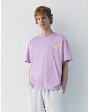 Pull&Bear – stwd – t-shirt - Lila