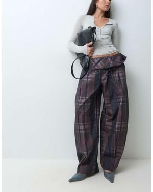 ASOS Broek Met Omgeslagen Taille-Detail - Grijs