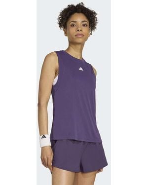 adidas Originals Tennis Climacool+ Match Tank Top - Purple