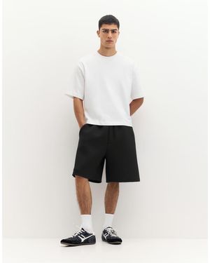 Pull&Bear Bermuda Jogger Sweat Shorts - Blue