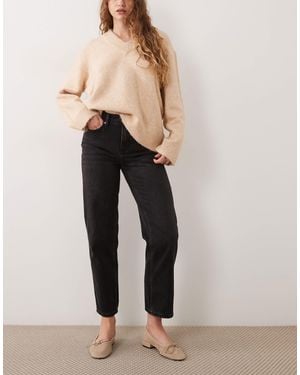 Mango Verkürzte straight-jeans - Natur