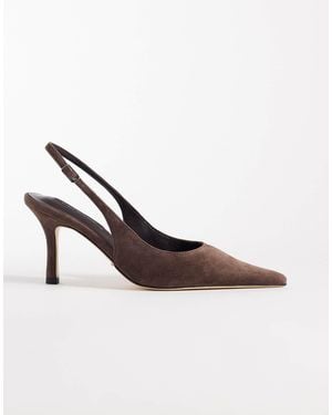 Tony Bianco Samar Slingback Heeled Shoes - Brown