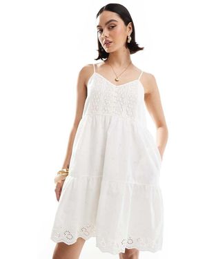 Levi's Mini Cami-Jurk Van Broderie - Wit