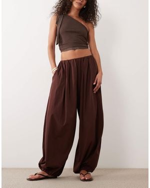 Miss Selfridge Balloon Pants - Brown