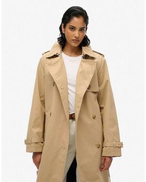 Superdry – classic – trenchcoat - Natur
