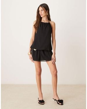 Motel Veloria Mini Dress - Black