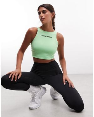 Nike Pro dri-fit gepolsterter sport-bh - Grün