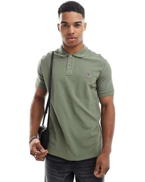 Paul Smith Regular Fit Zebra Logo Polo Shirt - Green