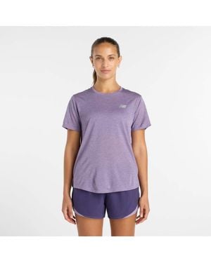 New Balance Camiseta Básica - Morado