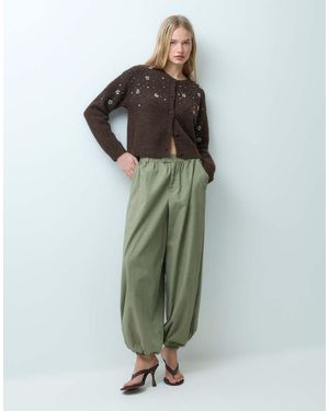 Miss Selfridge Embellished Button Through Pocket Detail Cardigan - Green