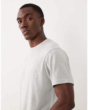ASOS Regular Fit Linen Look T-shirt - White