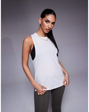 4505 Quick Dry Performance Jersey Drop Armhole Vest - Grey