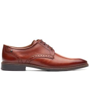 Base London Eton Lace Up Shoe - Red