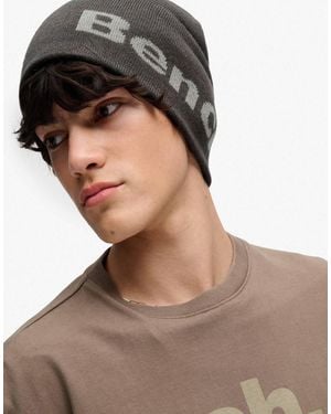 Bench x Superdry & Co Bench. x superdry & co – skater-strickmütze aus jacquard - Braun