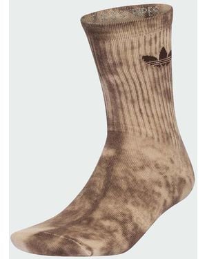 adidas Tie Dye Crew Socks 3 Pairs - Natural