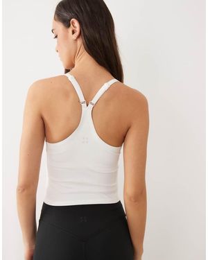 4505 Icon Yoga Cami With Inner Bra And Adjustable Straps - Grey