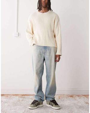 Weekday Galaxy Loose Fit Baggy Jeans - Natural