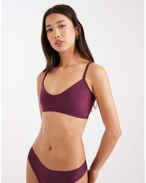 Commando Bralette - Purple