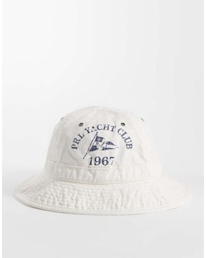 Polo Ralph Lauren Yacht Logo Bucket Hat - White