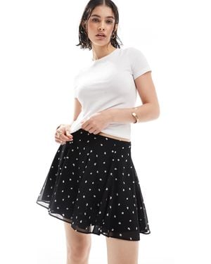ASOS Flippy Chiffon Mini Skirt - White