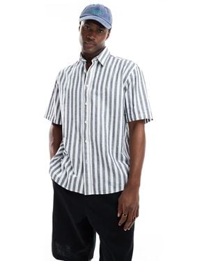 SELECTED Oversized Linen Mix Shirt - White