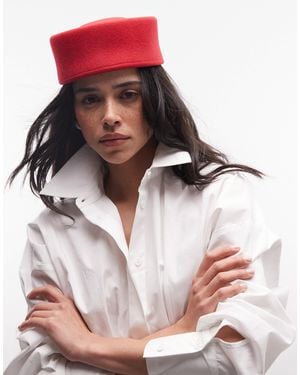 ASOS Pillbox Hat - Red