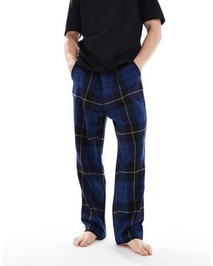 Jack & Jones Checked Lounge Trousers - Blue