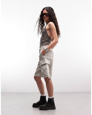 Weekday Bermuda Cargo Shorts - White