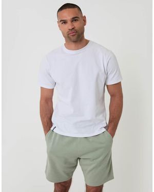 Threadbare Sweat Shorts - White