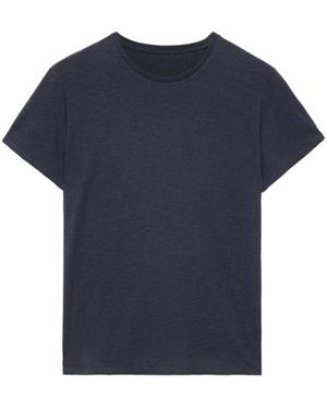 AllSaints Cody Camiseta De Manga Corta Con Cuello Redondo - Azul