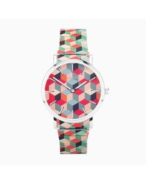 Sekonda Reloj Para Mujer Con Esfera De 38 Mm Y Correa Elástica De Acero Inoxidable Maxima De - Blanco