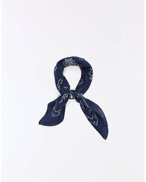 Bershka Printed Neckerchief - Blue