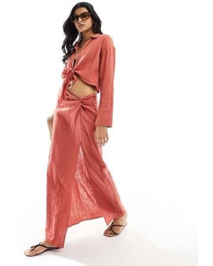 ASOS Gonna Lunga - Rosso