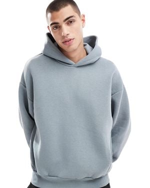 Bershka Boxy Hoodie - Blue