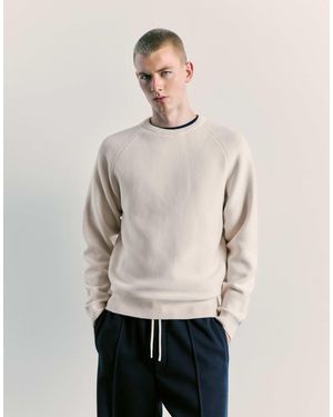 Pull&Bear Pullover mit raglanärmeln - Natur