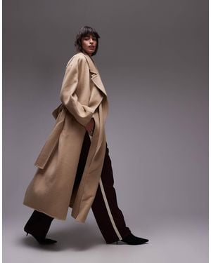 Mango – capsule – zweilagiger wollmantel - Grau