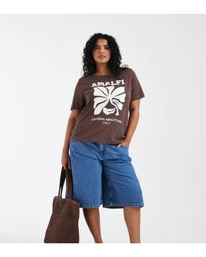ASOS Asos Design Curve Longer Bermuda Short - Blue